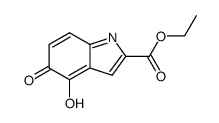 ethyl 4-hydroxy-5-oxo-5H-indole-2-carboxylate结构式