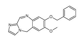 8-methoxy-7-phenylmethoxy-10H-imidazo[2,1-c][1,4]benzodiazepine结构式