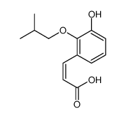3-[3-hydroxy(2-methylpropoxy)phenyl]acrylic acid Structure
