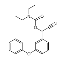 [cyano-(3-phenoxyphenyl)methyl] N,N-diethylcarbamate结构式