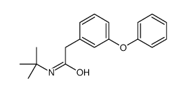 N-tert-butyl-2-(3-phenoxyphenyl)acetamide结构式