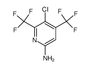 2-amino-5-chloro-4,6-bis(trifluoromethyl)pyridine结构式