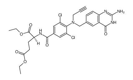 diethyl N-<3,5-dichloro-4-prop-2-ynylamino>benzoyl>-L-glutamate Structure