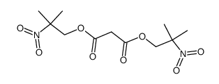 malonic acid bis-(β-nitro-isobutyl ester) Structure