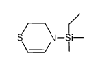 4-(ethyldimethylsilyl)-3,4-dihydro-2H-1,4-thiazine结构式