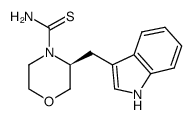 (3S)-3-(1H-indol-3-ylmethyl)morpholine-4-carbothioamide Structure