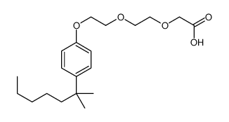 2-[2-[2-[4-(2-methylheptan-2-yl)phenoxy]ethoxy]ethoxy]acetic acid结构式