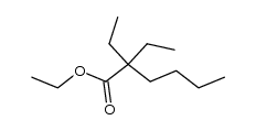 2,2-diethyl-hexanoic acid ethyl ester结构式