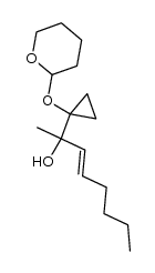 (E)-2-(1-((tetrahydro-2H-pyran-2-yl)oxy)cyclopropyl)oct-3-en-2-ol结构式