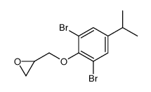 2,6-Dibromo-4-isopropylphenyl(2,3-epoxypropan-1-yl) ether结构式
