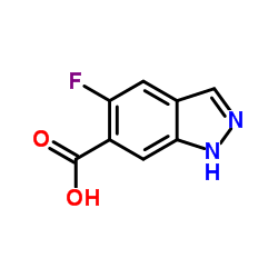 5-Fluoro-1H-indazole-6-carboxylic acid结构式