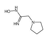 (1Z)-N'-hydroxy-2-(1-pyrrolidinyl)ethanimidamide(SALTDATA: FREE) structure