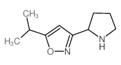 5-异丙基-3-吡咯烷-2-异噁唑结构式