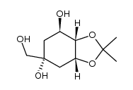 (3aS,4R,6R,7aR)-hexahydro-6-hydroxymethyl-2,2-dimethyl-1,3-benzodioxole-4,6-diol Structure