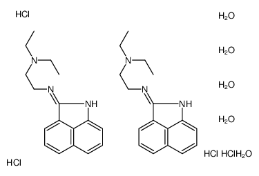 N-benzo[cd]indol-2-yl-N',N'-diethylethane-1,2-diamine,pentahydrate,tetrahydrochloride结构式