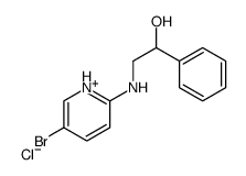 2-[(5-bromopyridin-1-ium-2-yl)amino]-1-phenylethanol,chloride结构式