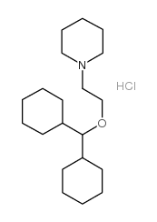 1-(2-(Dicyclohexylmethoxy)ethyl)piperidine hydrochloride structure