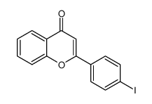 2-(4-iodophenyl)chromen-4-one结构式