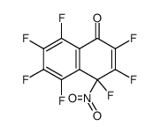 4-Nitro-1-oxo-heptafluor-1,4-dihydronaphthalin结构式