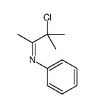 3-chloro-3-methyl-N-phenylbutan-2-imine Structure