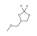 2,2-difluoro-4-(methoxymethyl)-1,3-dioxolane结构式