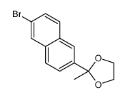 2-(6-bromonaphthalen-2-yl)-2-methyl-1,3-dioxolane结构式