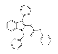 1-benzyl-3-phenylindole-2-yl phenyl carbonate Structure