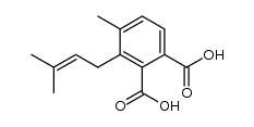 3-[2'-butenyl-3'-methyl]-4-methyl-o-phthalic acid Structure