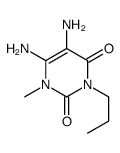 5,6-diamino-1-methyl-3-propylpyrimidine-2,4-dione结构式
