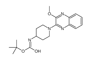[1-(3-Methoxy-quinoxalin-2-yl)-piperidin-4-yl]-carbamic acid tert-butyl ester structure