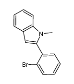 N-methyl-2-(2'-bromophenyl)-1H-indole结构式