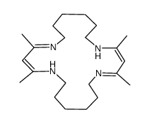 9,11,20,22-tetramethyl-1,8,12,19-tetraazacyclodocosa-1,9,11,20-tetraene Structure