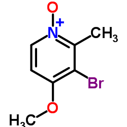 3-Bromo-4-methoxy-2-methylpyridine 1-oxide Structure