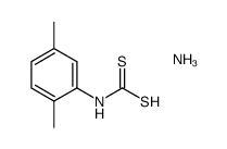 (2,5-dimethylphenyl)carbamodithioic acid, ammonia salt结构式