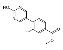 methyl 3-fluoro-4-(2-oxo-1H-pyrimidin-5-yl)benzoate结构式