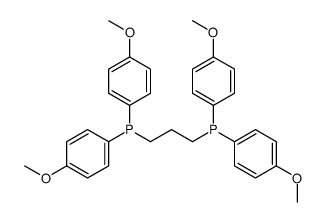 3-bis(4-methoxyphenyl)phosphanylpropyl-bis(4-methoxyphenyl)phosphane结构式