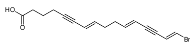 16-bromohexadeca-7,11,15-trien-5,13-diynoic acid Structure