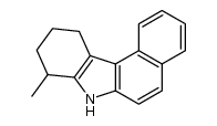 8-methyl-8,9,10,11-tetrahydro-7H-benzo[c]carbazole结构式