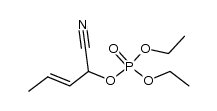 (E)-2-diethylphosphonooxy-4-methyl-3-butenenitrile结构式