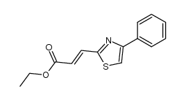 (E)-ethyl 3-(4-phenylthiazol-2-yl)acrylate结构式