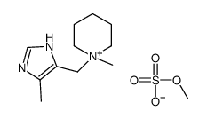 1-methyl-1-[(5-methyl-1H-imidazol-4-yl)methyl]piperidin-1-ium,methyl sulfate结构式