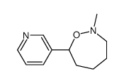 2,3,4,5,6,7-Hexahydro-2-methyl-7-(3-pyridyl)-1,2-oxazepine structure