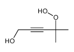 4-hydroperoxy-4-methylpent-2-yn-1-ol Structure