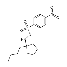 N-(1-butylcyclopentyl)-O-((4-nitrophenyl)sulfonyl)hydroxylamine Structure