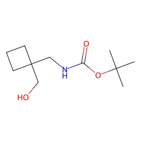 tert-butyl {[1-(hydroxymethyl)cyclobutyl]methyl}carbamate结构式