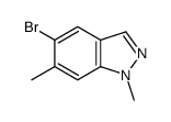 5-bromo-1,6-dimethyl-indazole结构式