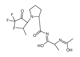 Ac-Ala-pro-val-trifluoromethyl ketone结构式