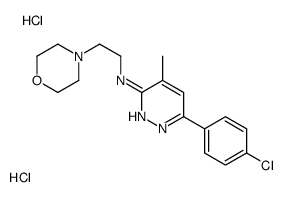 6-(4-chlorophenyl)-4-methyl-N-(2-morpholin-4-ylethyl)pyridazin-3-amine,dihydrochloride结构式