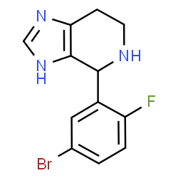 4-(5-Bromo-2-fluorophenyl)-4,5,6,7-tetrahydro-3H-imidazo[4,5-c]pyridine structure