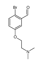 2-bromo-5-(2-dimethylaminoethoxy)benzaldehyde结构式